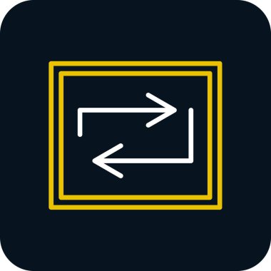 Web simgesi, vektör illüstrasyonunu tekrarla