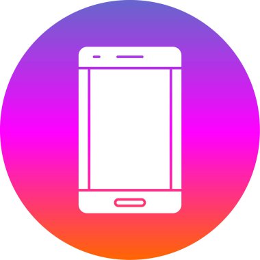 Arkaplanda akıllı telefon simgesi izole edildi. Web sitesi, uygulama, cep telefonu sembolü ve akıllı telefon logosu için son moda telefon şablonu