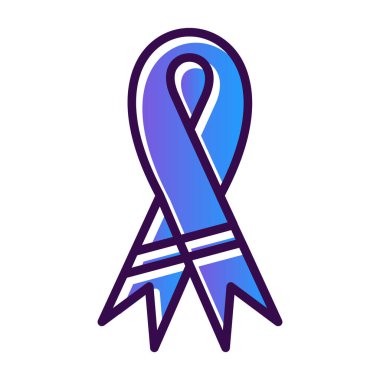 izole göğüs kanseri kurdele ikonu vektör tasarımı