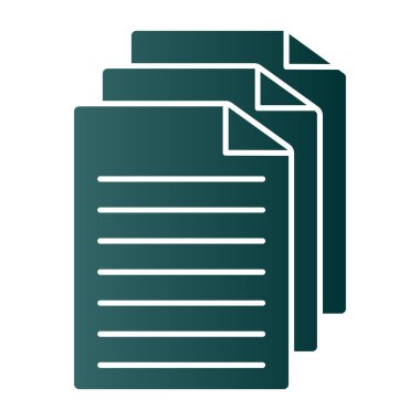 Belge simgesinin vektör illüstrasyonu 