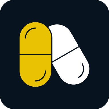 hap simgesi, vektör illüstrasyonu basit tasarım