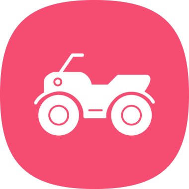 ATV araba simgesi vektör illüstrasyonu 