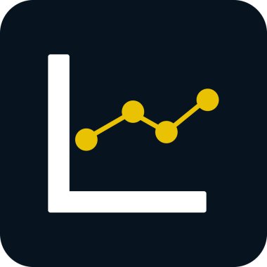 İş grafiği. Grafik düz simgesi
