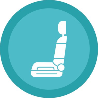 araba koltuğu simgesi, vektör illüstrasyonu basit tasarım