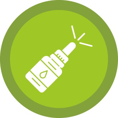 Burun spreyi ikonu. vektör illüstrasyonu                       