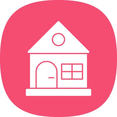 Ev vektör tasarımı. Ev düz simgesi 