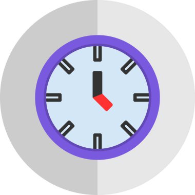 zaman, saat vektör simgesi, illüstrasyon 