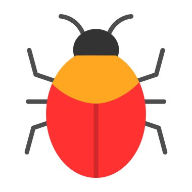 Böcek, böcek ya da antivirüs işareti. Web tasarımı ve mobil tasarım