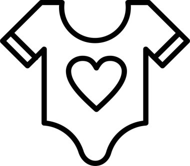 Bebek giysileri kutsal kişilerin resmi, vektör çizim