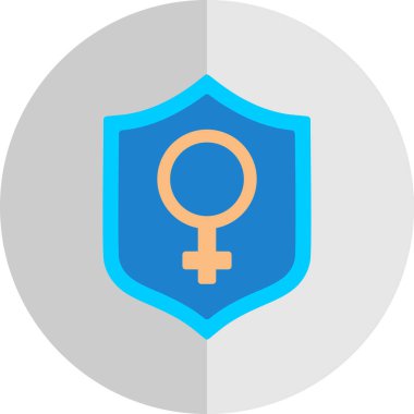 Kadın işareti simgesi, vektör çizim