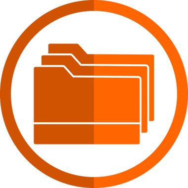 klasör web simgesi, vektör çizim