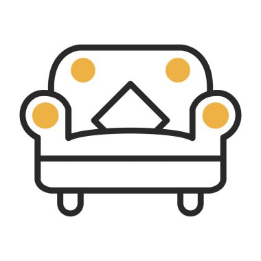 Kanepe. Web simgesi basit tasarım