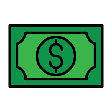 Web ve mobil uygulama tasarımınız için para simgesi, dolar logosu konsepti 