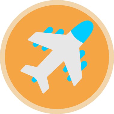 Uçak. Web simgesi basit illüstrasyon