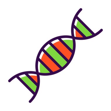 dna. Web simgesi basit illüstrasyon 