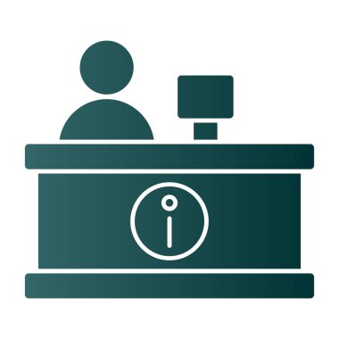 Resepsiyon simgesinin vektör illüstrasyonu