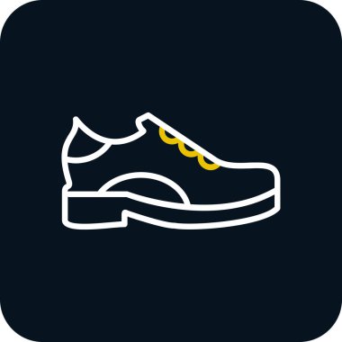 Ayakkabı. Web simgesi basit illüstrasyon 