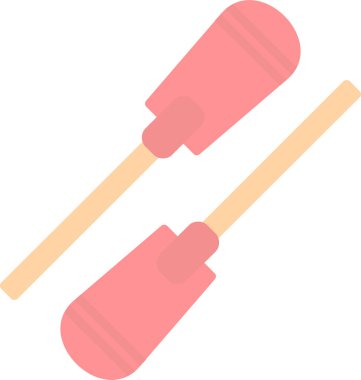 beysbol yarasa simgesi vektör çizimi tasarımı