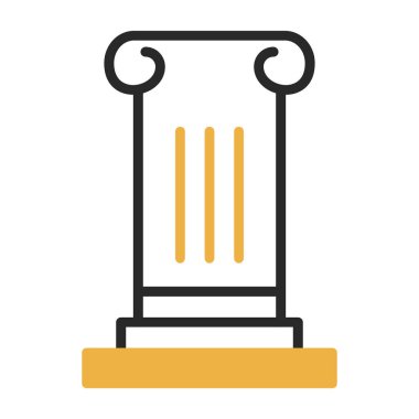 Sütun. Web simgesi basit illüstrasyon