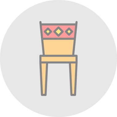 Masa. Web simgesi basit illüstrasyon