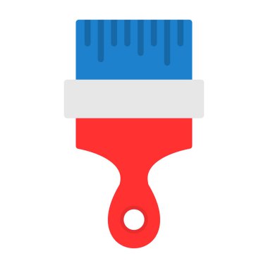 fırça web simgesi basit illüstrasyon