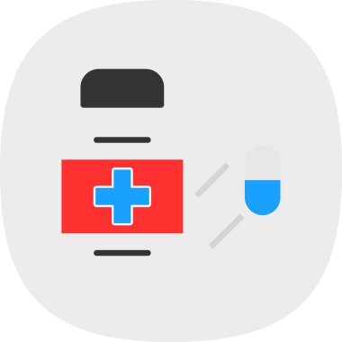 tıbbi düz simge, vektör, illüstrasyon