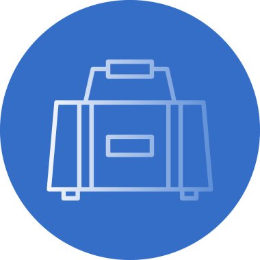 evrak çantası web simgesi, basit illüstrasyon