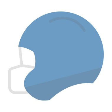 Futbol kask simge vektör çizim