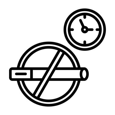 Saat simgesi, anahat stili