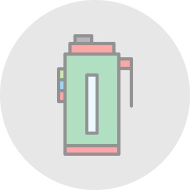 Su şişesi simgesi, vektör illüstrasyonu basit tasarım