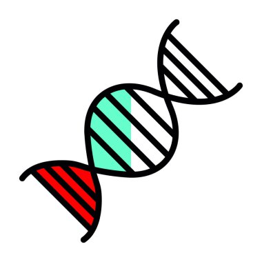 dna. Web simgesi basit illüstrasyon 
