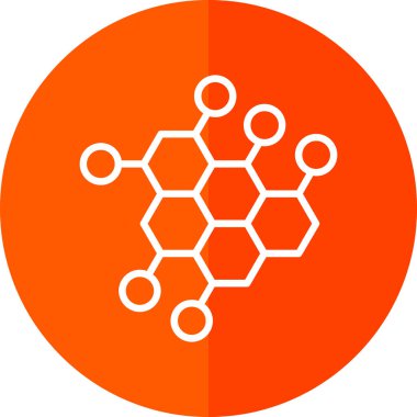 Bir DNA ikonunun vektör illüstrasyonu