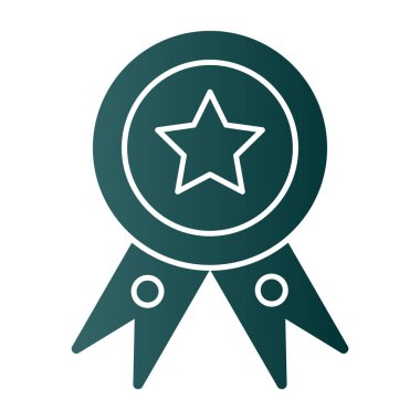 Kolayca düzenleyebilen veya değiştirebilen madalya vektör simgesi