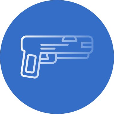 silah simgesi, vektör illüstrasyonu basit tasarım