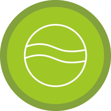 Golf topu web simgesi, basit tasarım