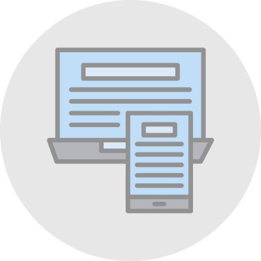 vektör dizüstü simgesi illüstrasyonu