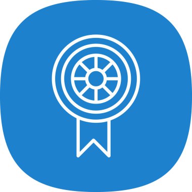 Beyaz arkaplanda hedef simge vektörü.