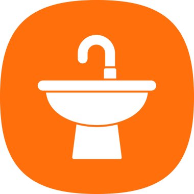 Tuvalet. Web simgesi basit illüstrasyon