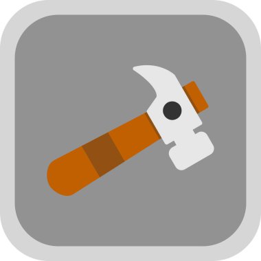 Çekiç simgesi, vektör illüstrasyonu basit tasarım