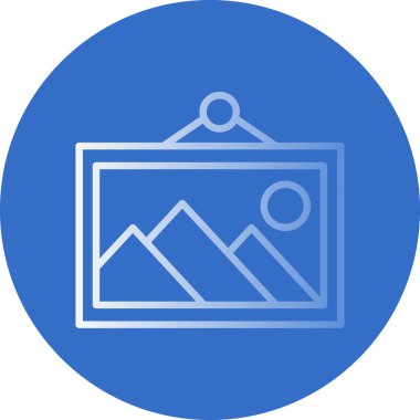 vektör illüstrasyonu, resim resminin simgesi