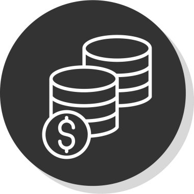 Para için. Web simgesi basit tasarım