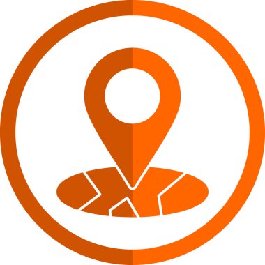 Harita işaretleyici. konum haritası simgesi 