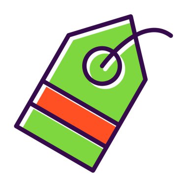 Etiket. Web simgesi basit tasarım