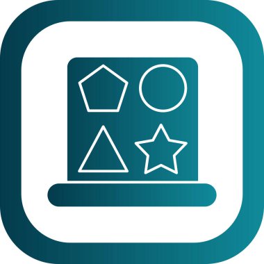 Bir yıldız simgesinin vektör illüstrasyonu