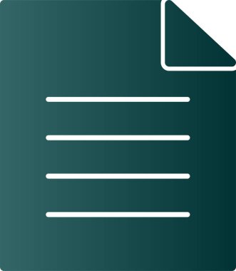 Belge. Web simgesi basit illüstrasyon 