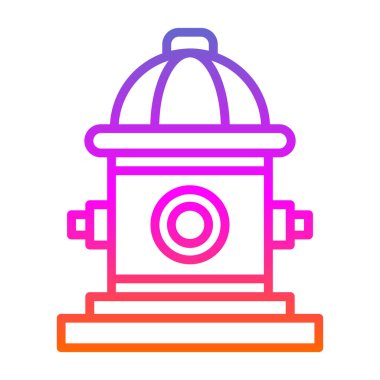 itfaiye musluğu simgesi, vektör illüstrasyonu 