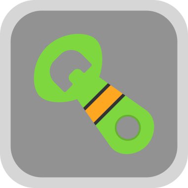 Şişe açıcı simgesinin vektör illüstrasyonu