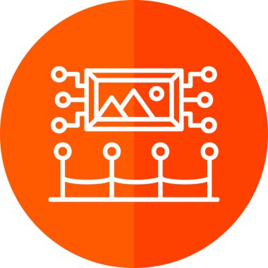 Modern eğitim ikonunun vektör illüstrasyonu