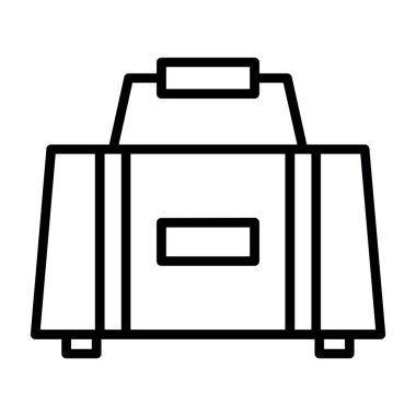 Turist çadırı ikonu ana hat vektörü. Kamp turisti. kamp gezisi