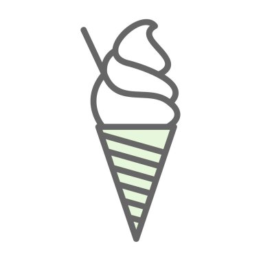 dondurma simgesi, vektör illüstrasyonu 